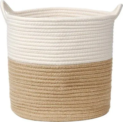 Obrázok produktu pre Bavlnená úložná krabica 30 x 30 cm s uchom
