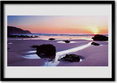 Produktbild von Bild 100x70 MDF-Rahmen Wandkunst Strandlandschaften