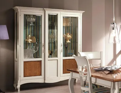 Produktbild von Vitrine Schrank Regal Wohnzimmer Bücherregal Holz Büroschrank Schränke Italien
