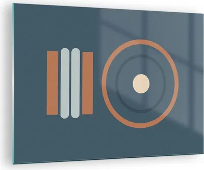 Produktbild von Bilder auf glas - Einteilig - Abstrakt modern Muster - 70x50cm - Glasbilder - Wandbilder - Bilder - zum Aufhängen bereit - Wanddekoration aus Glas - Glas Bilder - Wandbild auf Glas - GAA70x50-4567