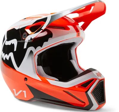 Produktbild von FOX V1 Leed Jugend Motocross Helm (Fluo Orange,Y/M (51/52))