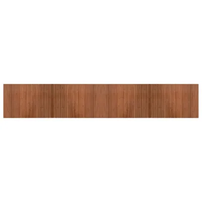 Image de Tapis rectangulaire marron 70x400 cm bambou