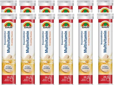 Produktbild von Sunlife Multivitamin Brausetabletten 12x20 Stück
