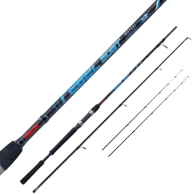 Imagen del producto de Botas de pesca Falcon Rebel, color plateado, 3.30 metros / 50-200 gramos. Botas de pesca Falcon Rebel, color plateado, 3.30 metros