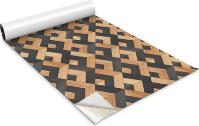 Obrázek produktu pro Samolepicí fólie na nábytek - Dekorační fólie - Stolní nábytek - Lze stříhat na míru - Vzor Symetrické desky - 100 x 50 cm
