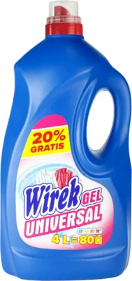 Zdjęcie produktu dla Wirek żel do prania uniwersalny 80 prań 4 litry