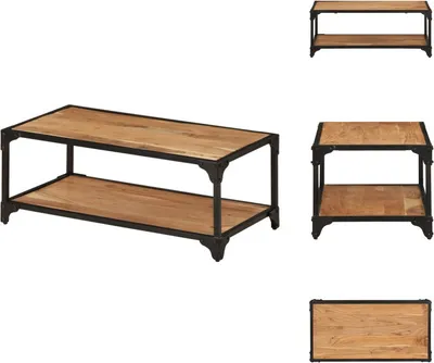 Image de vidaXL Table basse 90x45x35 cm Acacia massif - Tables basses