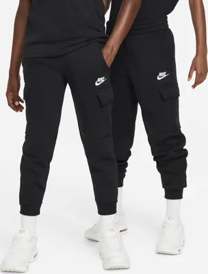 Produktbild von Nike K Nsw Club Flc Crgo Pnt Lbr Black/White Black/White L