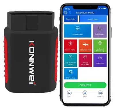 Produktbild von KONNWEI KDIAG OBD2 Bluetooth BT Android iOS PL Diagnoseschnittstelle