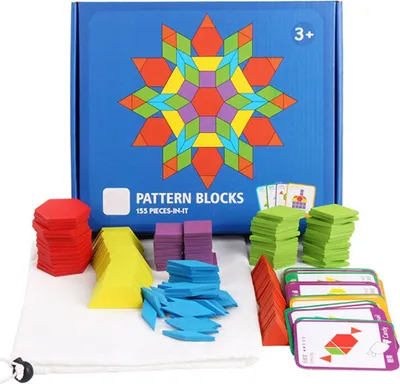 Image de 155 feuilles de puzzles de motifs en bois, multicolores, apprentissage éducatif, formes géométriques pour les enfants de 3 à 6 ans