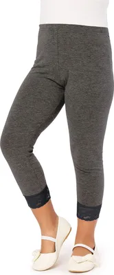 Produktbild von Merry Style Mädchen 3/4 Leggings MS10-293(Dunkelmelange,146 cm)