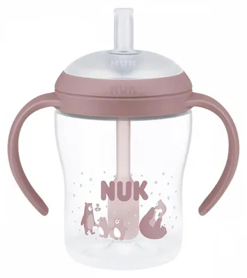 Image de Biberon d'apprentissage NUK Perfect Match avec paille BEAR 150 ml