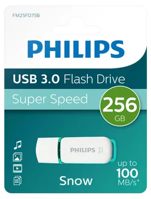 Produktbild von Philips USB-Stick 256 GB USB 3.0 Snow Edition Leserate bis 100 MB/s