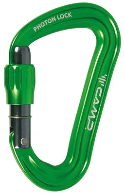 Produktbild von Camp Photon Lock ultraleichter Schraubkarabiner Grün mit I-Beam-Konstruktion