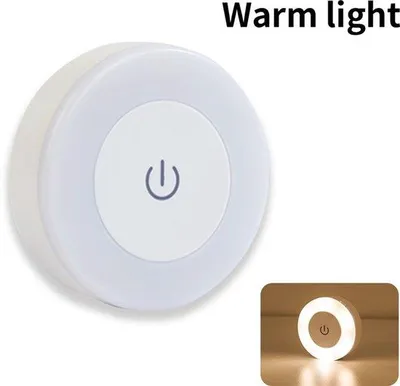 Obrázok produktu pre Energeticky úsporná dotyková LED nočná lampička s teplým svetlom, vhodná do spálne a predsiene