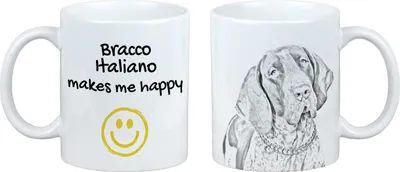 Produktbild von Italienischer Vorstehhund - Tasse mit Hund, fröhliche Tasse für Hundeliebhaber, personalisiertes Geschenk der Marke Art-Dog