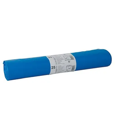 Produktbild von Müllsäcke LDPE 120 L – 110 x 70 cm, blau, 250 Stück