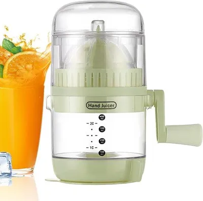 Produktbild von Famanu Handjuicer - Citruspressgerät aus lebensmittelechtem ABS - 12x18x12 cm - Grün