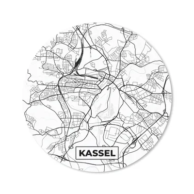 Produktbild von MuchoWow® Mauspad Mousepad Kassel - Karte - Stadtplan 20x20 cm - Mousepads - Maus Mat - Pad - Mausunterlage - Schreibtischmatte