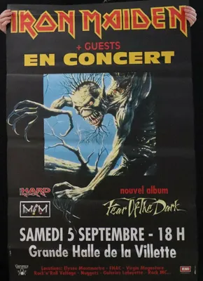 Obrázok produktu pre IRON MAIDEN – Fear Of The Dark – Koncert – PLAGÁT – 80x120 cm
