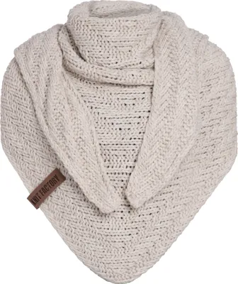 Produktbild von Knit Factory Sally Dreiecksschal - Beige - 220x85 cm