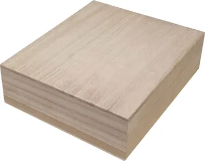 Image de Kist Vierkant met Losse Deksel Paulownia Hout