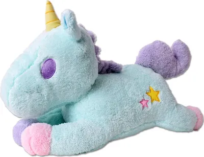 Produktbild von TE-Trend leuchtendes Einhorn Kuscheltier Plüschtier mit Licht LED Baby Stofftier Einschlafhilfe 50cm Mint Grün