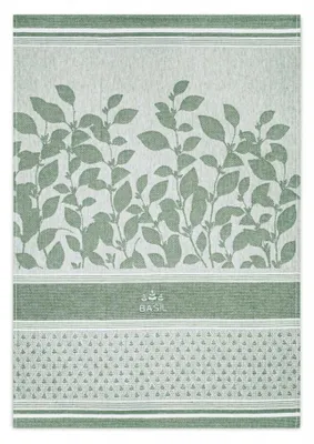 Produktbild von Küchentuch - Geschirrtücher - 100% Baumwolle - 200 g/m2 - 50x70 cm - Hochwertige Geschirrhandtücher - Grün - BASIL