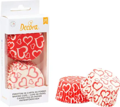 Obrázek produktu pro Košíčky na muffiny 36ks srdíčka