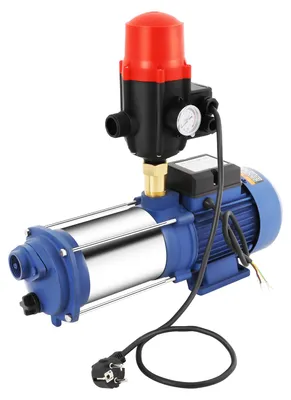 Produktbild von Zentrifugalpumpe, 2500 W Leistung – Förderhöhe: 100 Meter – Gartenpumpe für Bewässerung und Teich