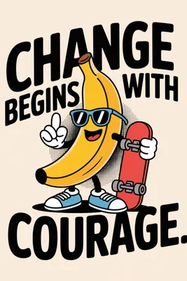 Produktbild von Plakat 61x91,5cm Motivationsaffirmation Retro Vintage für das Wohnzimmer Change