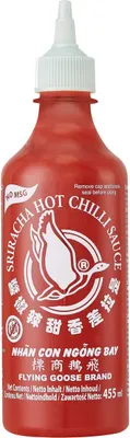 Obrázek produktu pro Flying Goose Sriracha chilli omáčka bez glutamátu velmi pálivá 455ml