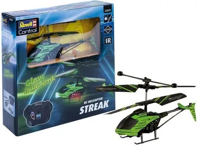Produktbild von Glow in the Dark Heli "STREAK" (grün/schwarz)