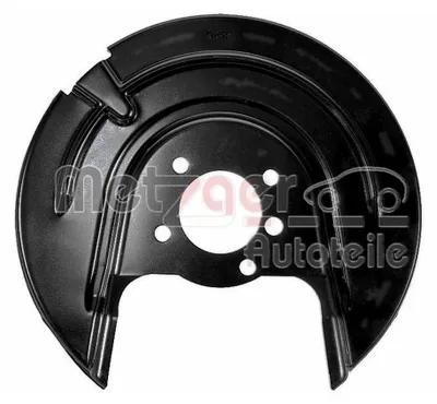 Immagine prodotto di METZGER 6115535: Piastra di fissaggio, parafanghi, disco freno per SKODA Octavia III Combi (5E5), lato sinistro, posteriore