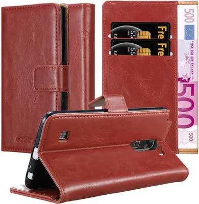 Produktbild von Cadorabo Hülle für LG STYLUS 2 Schutzhülle in Rot Handyhülle Book Tasche Case Etui Luxury