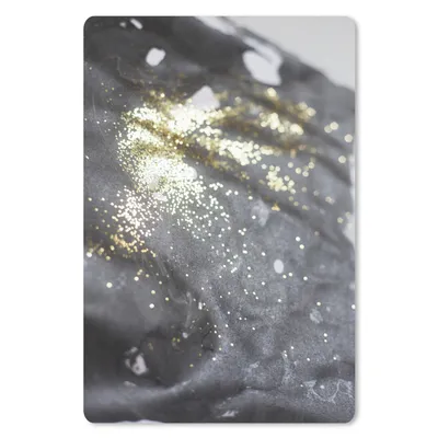 Produktbild von MuchoWow® Mauspad Mousepad Marmor - Gold - Schwarz - Glitter 18x27 cm - Mousepads - Maus Mat - Pad - Mausunterlage