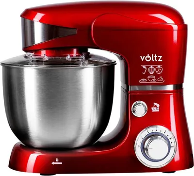 Productafbeelding van Voltz V51115G mengkom, 1600W, 5 liter inhoud, met 3 mengarmen, 6 snelheden