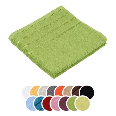Produktbild von liebling Handtuch, 100% Baumwolle, Serie Potsdam, 50 x 100 cm, 60 Grad waschbar, trocknergeeignet, Farbe: dunkelgrün