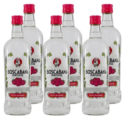 Produktbild von Boscabana White Razzberry Spirituose (6 x 0,7L)