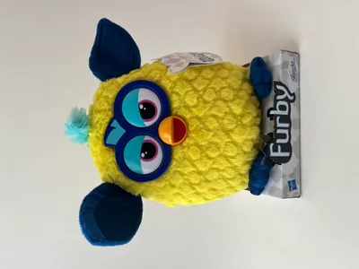 Produktbild von Furby Famosa Hasbro Kuscheltier Plüschtier Stofftier Gelb-Blau  groß - ca 23 cm
