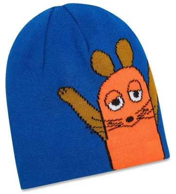Koaa Kinderwendemütze - Die Maus Silhouette in blau