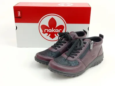 Productafbeelding van Rieker veterschoenen met warme voering, kleur rood, maat 40