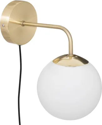 Produktbild von Wandleuchte Kugel aus Glas DRIS, golden, Ø 15 cm