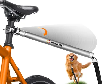 Fahrradleine für Hunde, 180° drehbar, verstellbar, abnehmbar, Sicherheitsleine