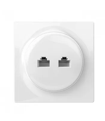 Produktbild von Fibaro Walli N - 2 x RJ-45 - Weiß - 86 mm - 42 mm - 86 mm - 1 Stück(e)