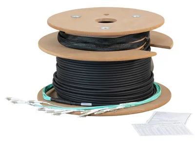 Imagen del producto de Cable troncal U-DQ(ZN)BH 12G 50/125, con conectores LC/LC OM3, longitud 160 metros. Fabricante: EFB-Elektronik (O8342L160OM3)