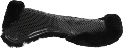 Produktbild von Acavallo Gel Pad mit Lammfell, Größe:L, Farbe:black/black