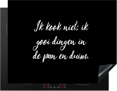 Produktbild von KitchenYeah© Herdabdeckplatte Ich koche nicht - Sprichwörter - Kochen - Humor - Zitate , 77x59cm, Küche Deko, Glaskeramikkochfeld Herdabdeckung, Abdeckplatte fùr Kochfeld