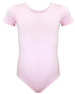 Produktbild von Aquarti Mädchen Kurzarm Ballettanzug Einfarbig, Farbe: Rosa, Größe: 140