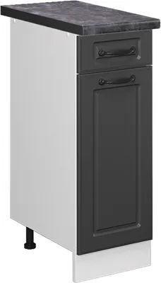 Produktbild von Küchenunterschrank Vicco R-Line Anthrazit Landhaus 30 cm , AP Anthrazit, Model 46476